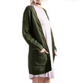 thumbnail image 3 of Idoravan Cardigans for Women Clearance Spring Fashion Women Long Sleeve Knit winter Cardigan Sweater Solid Color Coat, 3 of 6