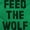Irish Green, variant on Feed The Wolf Sarcastic Hangry Gym Zip Up Hoodie Men's Women's Brisco Brands L