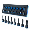 thumbnail image 1 of toolant Impact Torx Bit Socket Set 8pcs(T30-T70),1/2" S2 Steel Air Drive Star Sockets, High Impact Bits,Professional Mechanic & Automotive Repair Soc, 1 of 6
