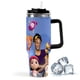 thumbnail image 1 of Blippi (2) Vaso aislado de acero inoxidable con asa, diseño temático, regalo para familia, amigos y fans; incluye pajita y encaja en el portavasos estándar, 40 oz, 1 of 6