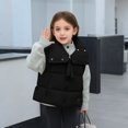 thumbnail image 4 of UQJfacai Girls Puffer Vest Kids Zip Up Padded Gilet Sleeveless Stand Collar Winter Warm Quilted Jackets Fashion Outerwear 4-14 Years, 4 of 8