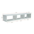 thumbnail image 5 of SUGIFT 60" Floating TV Console, White, 5 of 6
