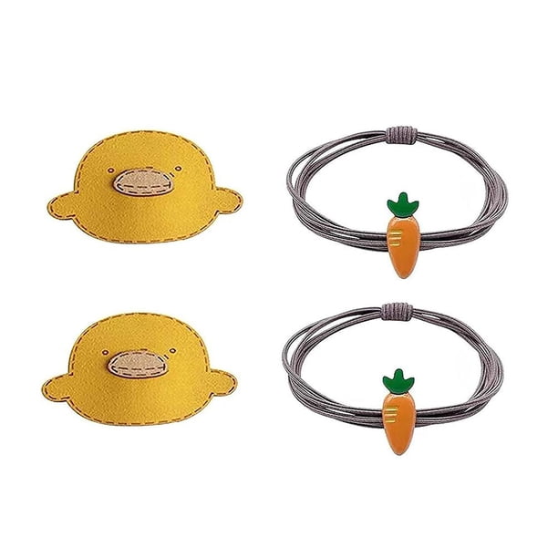 Pequeño Pato Amarillo Zanahoria Horquilla Diadema Competición De Tiro Olímpico Campeón Horquilla Cuerda Para El Cabello Accesorios Para El Cabello 4 Unids Speravity CE006612-00