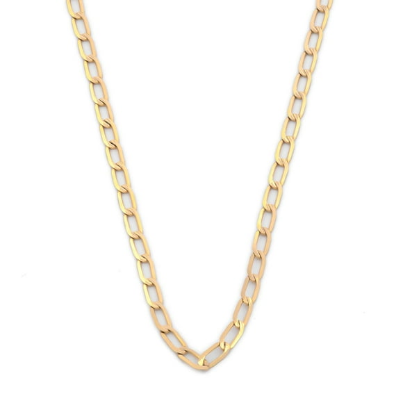 Cadena Barbada Inglesa Casa del Anillo 1.5 mm Oro Sólido 14K 45 cm amarillo