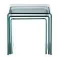 thumbnail image 3 of Explorer Nesting Table Clear Glass, 3 of 5