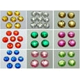 thumbnail image 5 of U8MO 250 Acrylic Flatback Round Sewing Rhinestone Gems Button 20mm Sew on beads-Gold, 5 of 8