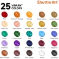 thumbnail image 2 of Acrylic Paint, Shuttle Art 25 Vintage Colors Acrylic Paint Set, 2oz/60ml Bottles, Rich Pigmented, Premium Acrylic Paints for Artists, Beginners on Rocks Crafts Canvas Wood Ceramic, 2 of 8