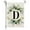 D, variant on Garden Flag Letter P Family Last Name 11.8x17.7 Inch Double Sided Yard Flag for Outside Hanging Plants Artificial Camper Initial Decor, Small Burlap Spring Summer Floral Flag