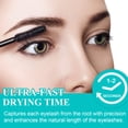 thumbnail image 6 of Waterproof Mascara Volumizing Lengthening Curling Lash Mascara, Long Lasting Smudge-Proof, Black, 0.38oz, 6 of 10