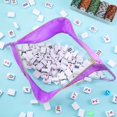 thumbnail image 4 of 1 PCS Mahjong Bag - Empty Mahjong Tiles Bag Only with Zippered & Letters, Case Only(Purple,Moh-jong), 4 of 12