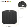 thumbnail image 2 of Uxcell 4pcs Kitchen Coasters Cup Mat Table Pad Silicone Heat Resistant Trivet Mat-Black/Light Grey/Green/Orange, 2 of 5