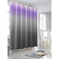 thumbnail image 3 of Shower Curtains Ombre Grey Purple Bath Curtain Gradient Stripes Waterproof Bathroom Shower Curtain Set with Hooks Decoration 72 x 84 Inches, 3 of 7