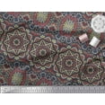 thumbnail image 3 of Soimoi Poly Georgette Fabric Mandala Kaleidoscope Print Fabric by The Yard 52 Inch Wide, 3 of 3