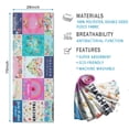 thumbnail image 2 of Pioneer Flower Floral Print Pattern Hot Yoga Mat Towel Non Slip for Hot Yoga - Quick-Drying Yoga Mat Cover with 4 Corner Pockets with Travel Bag - Hot Yoga Towel Non Slip 70"x26", 2 of 6