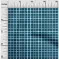 thumbnail image 2 of oneOone Silk Tabby Teal Blue Fabric Check Plaid Quilting Supplies Print Sewing Fabric By The Yard 42 Inch Wide, 2 of 4