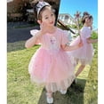 thumbnail image 5 of Little Girls Princess Dress Summer Short Sleeve Costume Cosplay Dress up, 5 of 5