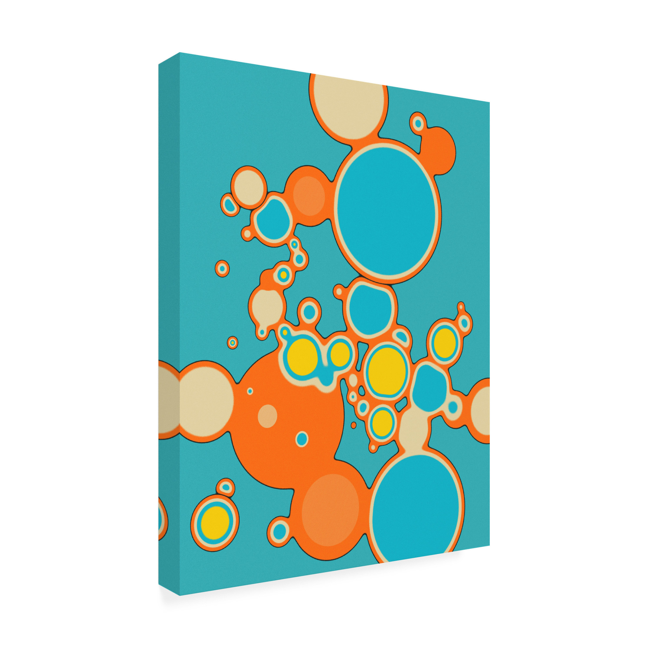 Trademark Fine Art Jazzberry Blue  Interaction 1 Canvas Wall Art