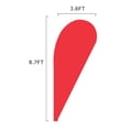 thumbnail image 3 of Vispronet - Red Feather Flag Kits - 11ft Flag Complete Pole Set with Ground Stake – Great for Businesses, Storefronts, Sales - Printed in The USA, 3 of 5