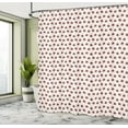 thumbnail image 4 of Ambesonne Modern Shower Curtain, Hand-Drawn Ladybugs Plot, 69"Wx75"L, Rust and Charcoal Grey, 4 of 4