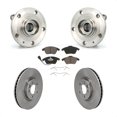 thumbnail image 1 of Transit Auto Front Hub Bearing Assembly Disc Brake Rotors and Ceramic Pads Kit for Car Volkswagen CC with 340mm Diameter Rotor KBB-121929, 1 of 11
