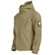 thumbnail image 3 of Chaqueta de piel de tiburón para exteriores, suave caparazón polar, para hombre y mujer, otoño e invierno, resistente al viento, impermeable, transpirable, cálida, tres en uno, 3 of 5