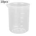 thumbnail image 1 of 10 tazas medidoras de plástico para verter, aptas para uso alimentario, 50 ml, 100 ml, 150 ml o 250 ml, 1 of 5