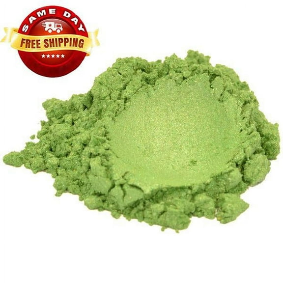 SOAPBERRY GREEN MICA COLORANT PIGMENT POWDER FOR SOAP MAKING 2 OZ