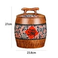 thumbnail image 2 of Ceramic Rice Dispenser,Storage Jars For Kitchen,Household Rice Storage Box With Lid,Airtight Dispenser Rice Storage Box For Flour,Rice,Nuts,Snacks, 2 of 8