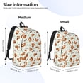 thumbnail image 2 of Disketp Squirrel Playing print Canvas Backpack Lightweight Travel Daypack Student Rucksack Laptop Backpack-Medium, 2 of 5