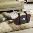 thumbnail image 4 of Soft-Sided Carriers for Puppy & Medium Cat, Portable Pet Carrier Bag, Foldable Travel Carrier for Small Dogs and Cats - coffee, 4 of 6