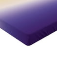 thumbnail image 2 of Ambesonne Ombre Fitted Sheet, Creative Color Change, Full Size, Dark Mustard Blue Violet, 2 of 3