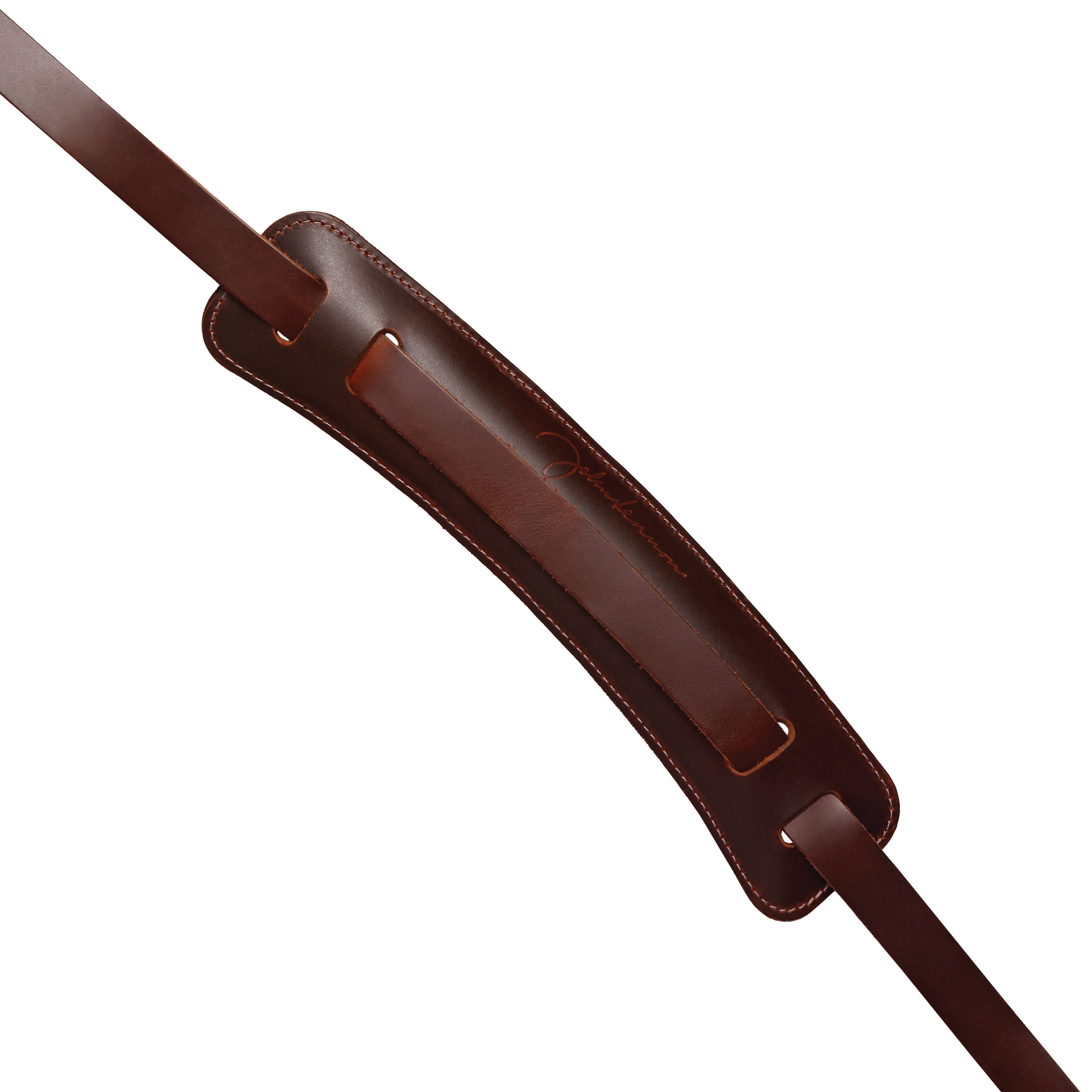 D'Addario John Lennon Leather Guitar Strap Brown