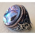 thumbnail image 6 of Abalone Shell Heavy Ring, Natural Abalone Shell, Birthstone Abalone Shell, Silver Jewelry, 925 Silver Ring, Birthday Gift, Heavy Mens Ring, Gemstone, Mans Designer Ring, Christmas, Mens Signet Ring, 6 of 6