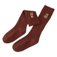 thumbnail image 2 of Medias lindas para niñas Medias largas hasta la rodilla con patrón de oso para niños para otoño e invierno en color caramelo L 18‑21 cm para niños de 5 a 8 años, 2 of 5