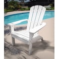 thumbnail image 5 of Leigh Country TX 94024 Poly Resin Outdoor Adult Adirondack Chair - White, 5 of 7