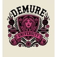thumbnail image 2 of Demure University Adult Natural Crew Neck Short Sleeve Tee-XL, 2 of 5