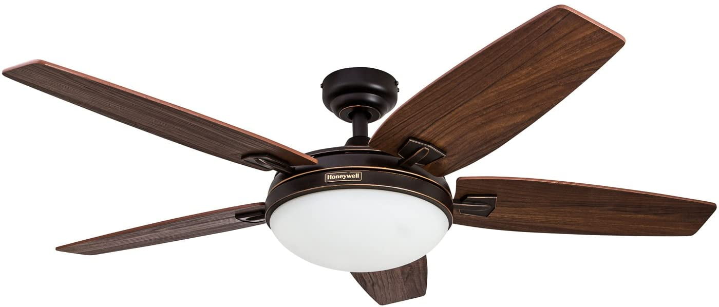 Honeywell Carmel 48Inch Ceiling Fan with Integrated Light Kit and