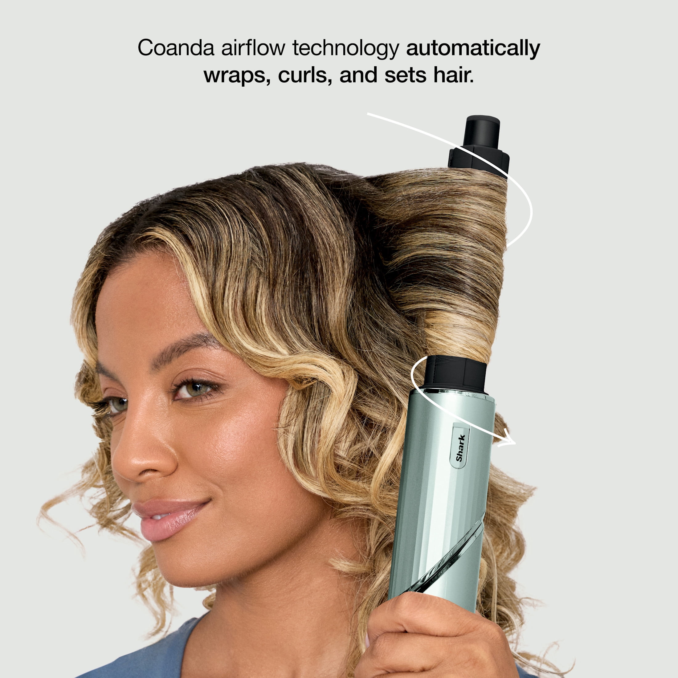 Shark FlexStyle Air Styling & Drying System, Hair Dryer & Multi-Styler, Auto-Wrap Curlers, HD416GN Spearmint