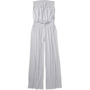 Juniors Smocked Strapless Jumpsuit