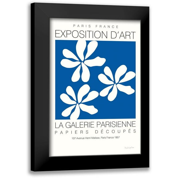 Charro, Mercedes Lopez 11x14 Black Modern Framed Museum Art Print Titled - Fleurs de Matisse I