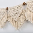 thumbnail image 3 of Decoración para el hogar con borlas de algodón, pancarta colgante, diseño duradero y hermoso, adornos tejidos para acentos de granja, guirnalda de borlas de macramé boho, algodón natural hecho a, 3 of 6