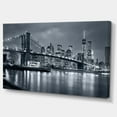 thumbnail image 2 of Designart 'Panorama New York City at Night ' Cityscape Canvas Print, 2 of 3