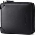 thumbnail image 1 of Cartera de Cuero Genuino para Hombre con Zíper, RFID, Segura, de Gran Capacidad, Doble Pliegue, Multi-tarjeta, Carteras de Cuero para Hombre y Monedero, 1 of 8