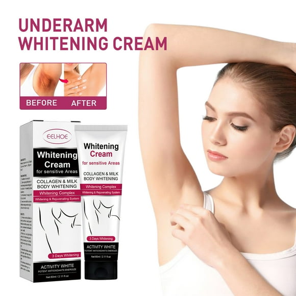 Fiudx Crema para Manchas Oscuras, Fórmula Blanqueadora Avanzada para Axilas, Loción Iluminadora Natural, Crema Hidratante Reparadora, para Axilas, Cuello y Rodillas, Todo Tipo de Piel, Resultados Vis