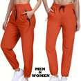 thumbnail image 6 of Unisex Joggers for Women & Men with Zippered Pockets Womens & Mens Quick Dry Hiking Athletic Running Pants, 6 of 9