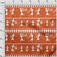 thumbnail image 3 of oneOone Viscose Jersey Orange Fabric Asian Floral Block Diy Clothing Quilting Fabric Print Fabric By Yard 60 Inch Wide, 3 of 4