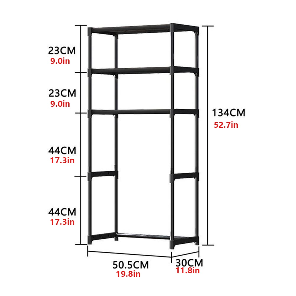 3-Tier Over-The-Toilet Storage Rack - Freestanding Metal Bathroom Shelves w/No-Drill Anti-Tip Kit, Space-Saving Organizer for Bathroom, Laundry, Balcony
