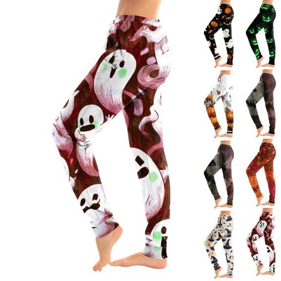 UDAUDU Women's Pajama Halloween Pants Casual Funny Jogger Pajama Pants Drawstring Waist Comfy Soft Night Sleep Pants with Pocket 2XL