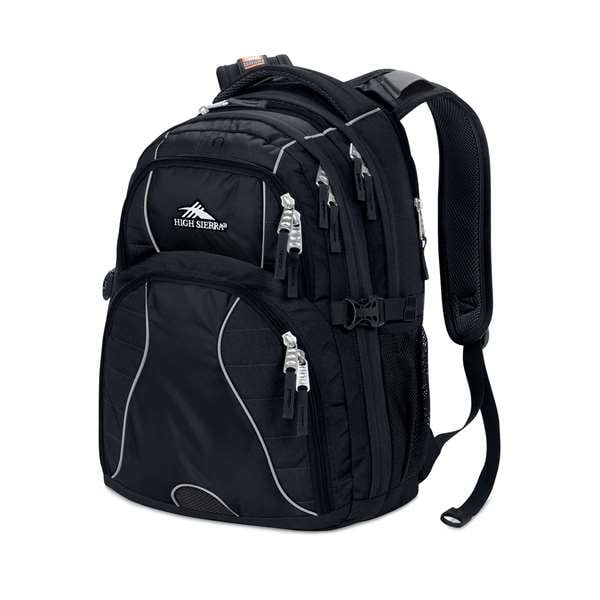 high sierra swerve laptop backpack, black by High Sierra