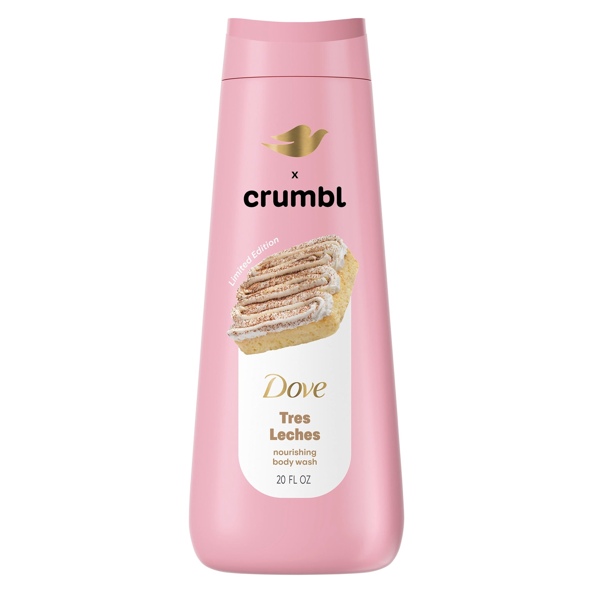 Dove Crumbl Limited Edition Body Wash Tres Leches, 20 fl oz